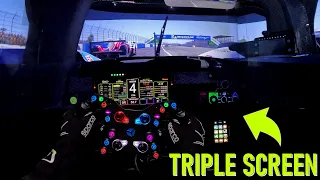 Last to Podium? Hypercar Multiclass Race at Sebring - Le Mans Ultimate Triple Screen Setup