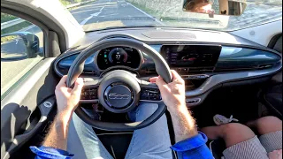 2023 Fiat 500e [ 118 HP ] POV Test Drive | 0-100 Acceleration