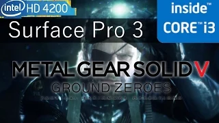 Metal Gear Solid V on Surface Pro 3 i3 Gaming on intel hd 4200 Gameplay Benchmark