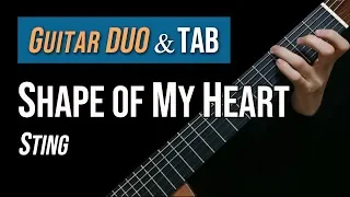 Shape of My Heart (Sting) - Guitar DUO Lesson + TAB