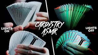 Cardistry ASMR 13 // Glamorous Shuffling with INSANE Glowing Playing Cards!!