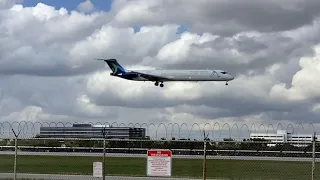 World Atlantic Airlines - MD80 HARD landing in Miami