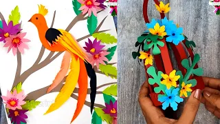 DIY Paper Crafts Cute and Amazing | Beginner Flower Craft | Bird Craft | Craftmerint