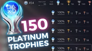 What 9+ YEARS of Trophyhunting Looks Like! | 150 Platinum Trophies Collection