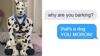 r/Facepalm "Why are you barking?" "THATS A DOG YOU MORON!"