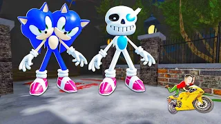 NẾU SLENDERMAN ĐI TÌM SỰ THẬT VỀ SONIC SANS SONIC 2 ĐẦU SONIC SUPER SAIYAN