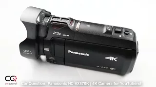 Panasonic HC-VX870K review: Cool and affordable 4K camera for YouTubers!