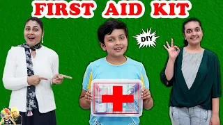FIRST AID KIT | How to make first aid kit at home DIY | Aayu and Pihu Show