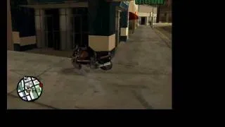 GTA SAN ANDREAS stealing a police helicopter