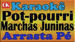 Pot pourri de Marchas juninas Fogo sem fuzil - Esquenta moreninha - Pra tirar coco - Karaoke