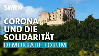 Wir oder Ich – Wie gelingt Solidarität? | Demokratie-Forum aus dem Hambacher Schloss