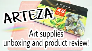 ARTEZA art supplies unboxing and product review | Planning With Eli