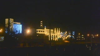 Киевская городская электричка (вид с кабины)/Kiev city train (view from the cab)