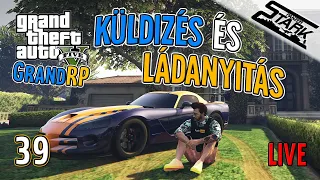 GTA 5 GrandRP - 39.Rész (Küldizés & Ládanyitogatás) - Stark LIVE