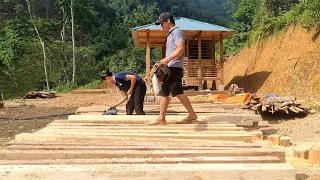 The first stage, preliminary wood processing to build a new modern kitchen | Dang Thi Mui