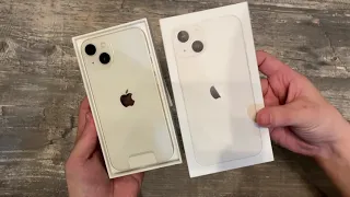 Распаковка смартфона Apple iPhone 13 128GB Сияющая звезда/ UNPACKING iPhone 13 128GB Starlight+БОНУС