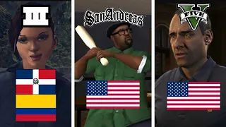 Antagonist's Nationality in GTA Games (Evolution)