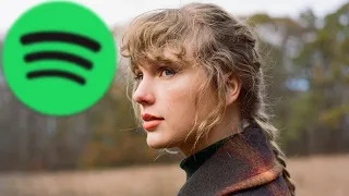 Taylor Swift's most streamed songs on Spotify