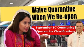 DOT Secretary Wants to Waive Quarantine When... | September Community Quarantine| Tourism Update