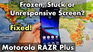 Moto Razr+: Screen is Frozen, Stuck or Unresponsive? Can't Restart? FIXED!