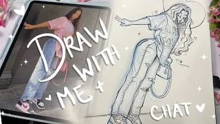 I’M BAAACK!!!!😱🥳 Update + Draw with Me!✍🏽✨💗