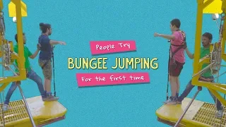 People Try Bungee Jumping For The First Time | Ft. Kanishk & Kaustubh | Ok Tested