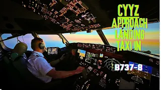 B737 MAX Night Approach and Landing ( FULL ATC !)