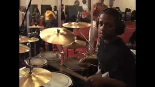 Young Rico Nichols on drums