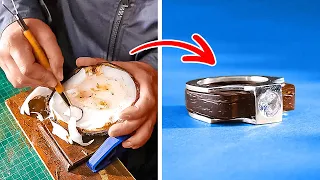 Nice-Looking Ring Out Of Coconut 🥥 How to Make Jewelry From Cheap Materials 💍
