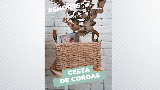 DIY: cesta com corda com cara de loja