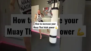 How to get power in your Muay Thai kicks 🥊 #shorts