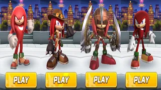 Sonic Forces Speed Battle - All 4 Knuckles Skins - Fists of Range Event New Cards for Movie Knuckles