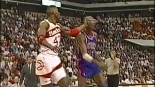 Kevin Willis SLAPS John Salley in the face 1991