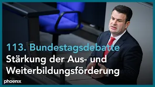 Debatte zur  zur Aus- und Weiterbildungsförderung am 23.06.23