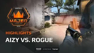 Highlights: Aizy vs Rogue, FACEIT Major: London 2018 - New Challengers Stage