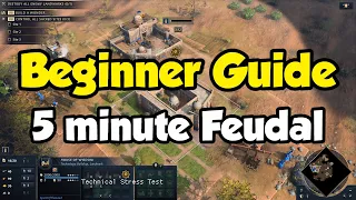 AoE4 - Beginner guide to a consistent 5 minute Feudal Age