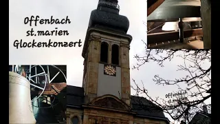 Offenbach St.Marien Glockenkonzert Am 25.12.18 (turmaufnahme)