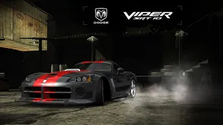 Need for Speed: Most Wanted. Dodge Viper SRT10 customization and race.