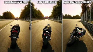 Extreme Battle | Bmw Vs Ducati Vs Aprilia | Battle For 1st, 2nd & 3rd | S1000RR Vs Panigale Vs RSV4|