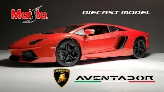 MAISTO 1/18 Diecast Lamborghini Aventador with ONE PROBLEM