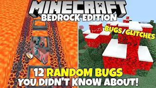 12 Totally Random Bugs You Probably Didn't Know About In Minecraft Bedrock Edition!