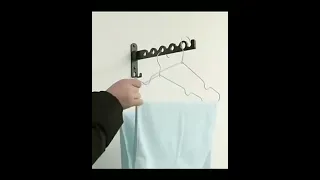 Настенная складная вешалка для одежды