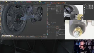 Modeling a Motorbike in Cinema 4D - Part 29