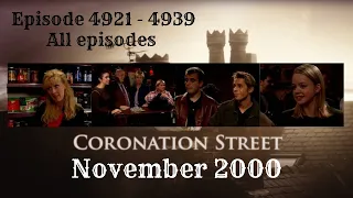 Coronation Street - November 2000