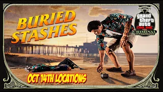 Cayo Perico Buried Stash Locations for Oct 14th | GTA 5 Online | The Criminal Enterprises DLC