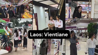 Vientiane Laos - Girls | Walkaround | Daytime