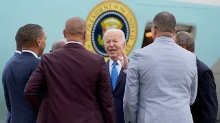 President Joe Biden arrives in Atlanta before Morehouse commencement speech, campaign event