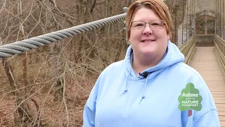 Exploring Turkey Run State Park with the Indiana State Nature Passport Participant Karen Rogers