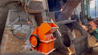 Amazing Manufacturing Process of Mini Stone Crusher Machine In Factory