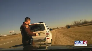 Traffic stop crash sends OHP Trooper flying